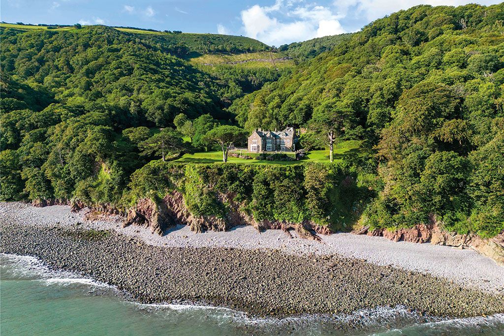 Properties for sale with libraries: Glenthorne House, Countisbury, Lynton, Devon