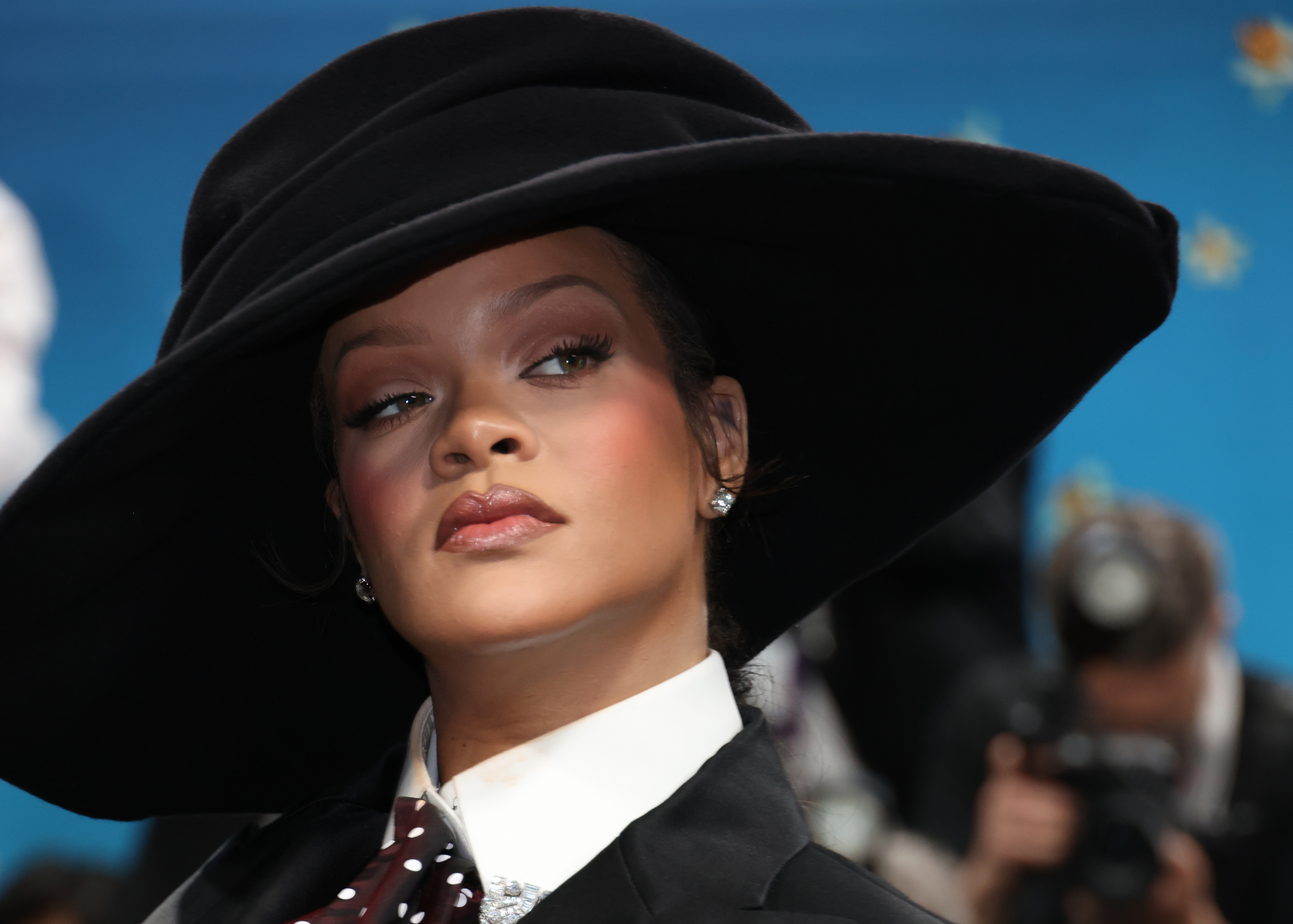 Rihanna attends the 2025 Met Gala Celebrating &quot;Superfine: Tailoring Black Style&quot; at Metropolitan Museum of Art on May 05, 2025 in New York City