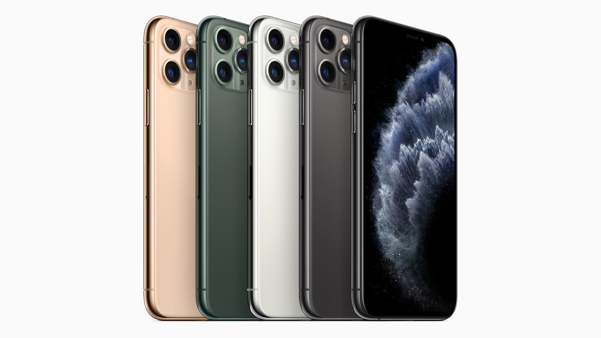 iPhone 11 Pro in a range of colours