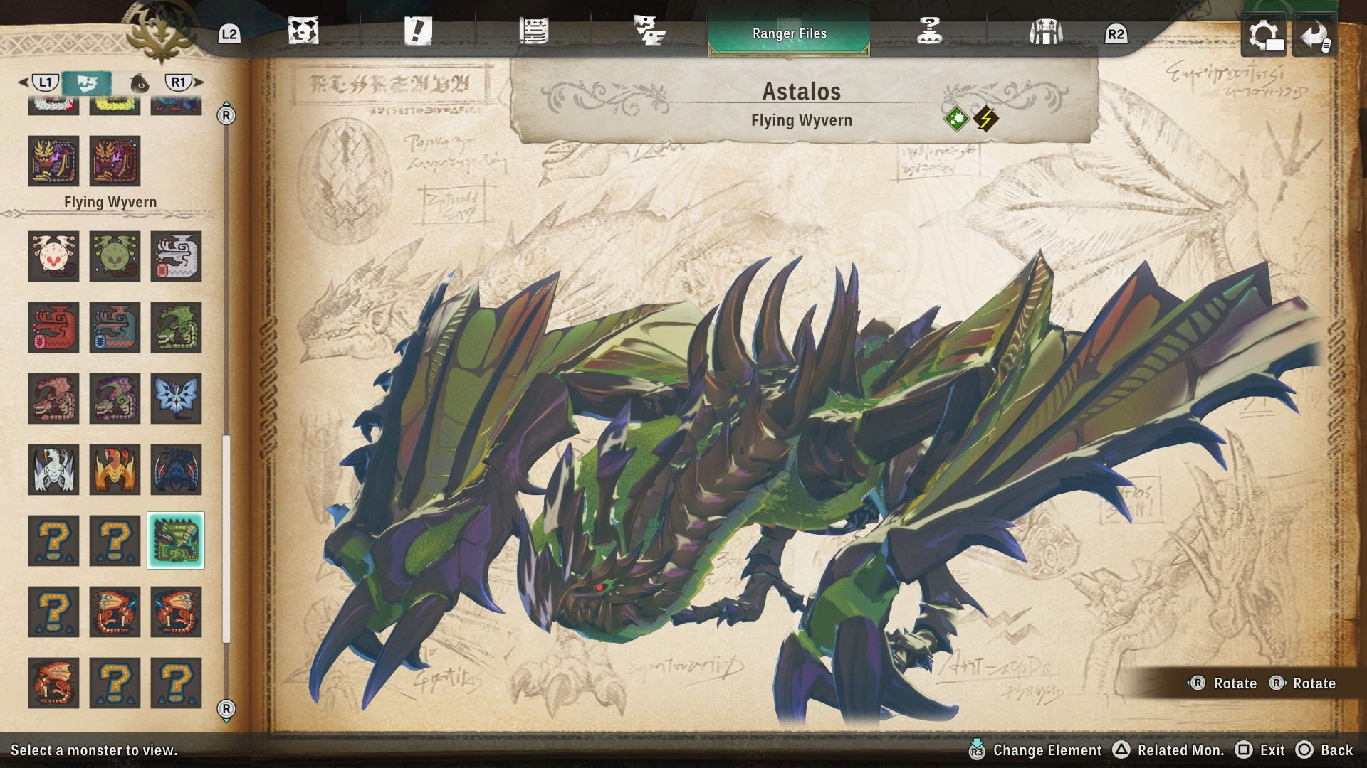 Astalos, a flying wyvern