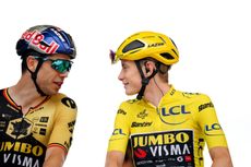 Wout van Aert and Jonas Vingegaard at the 2023 Tour de France