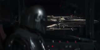 An X-Wing in attack position in The Mandalorian Season 2 trailer