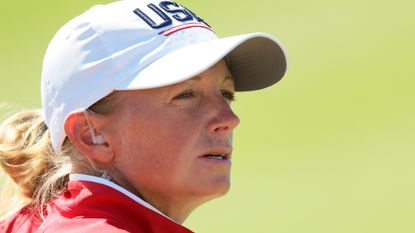 Stacy Lewis in the 2021 Solheim Cup in Ohio 
