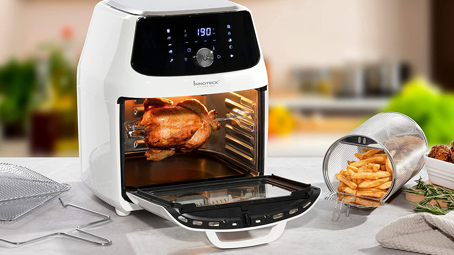 Best Air Fryer With Rotisserie, Shelves, And Dehydrator [Combo