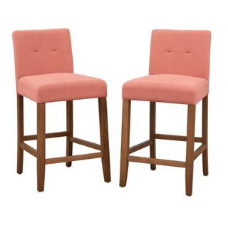 Armenda Counter Stool in Pink 