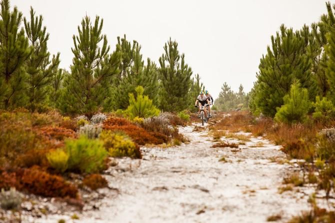 Stefan Sahm (front) and Thomas Dietsch (rear) during the final stage