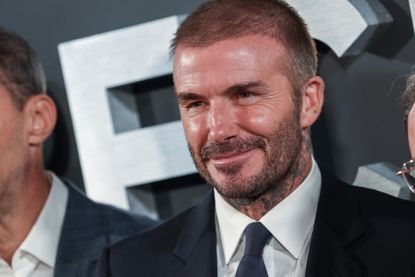 A headshot of David Beckham