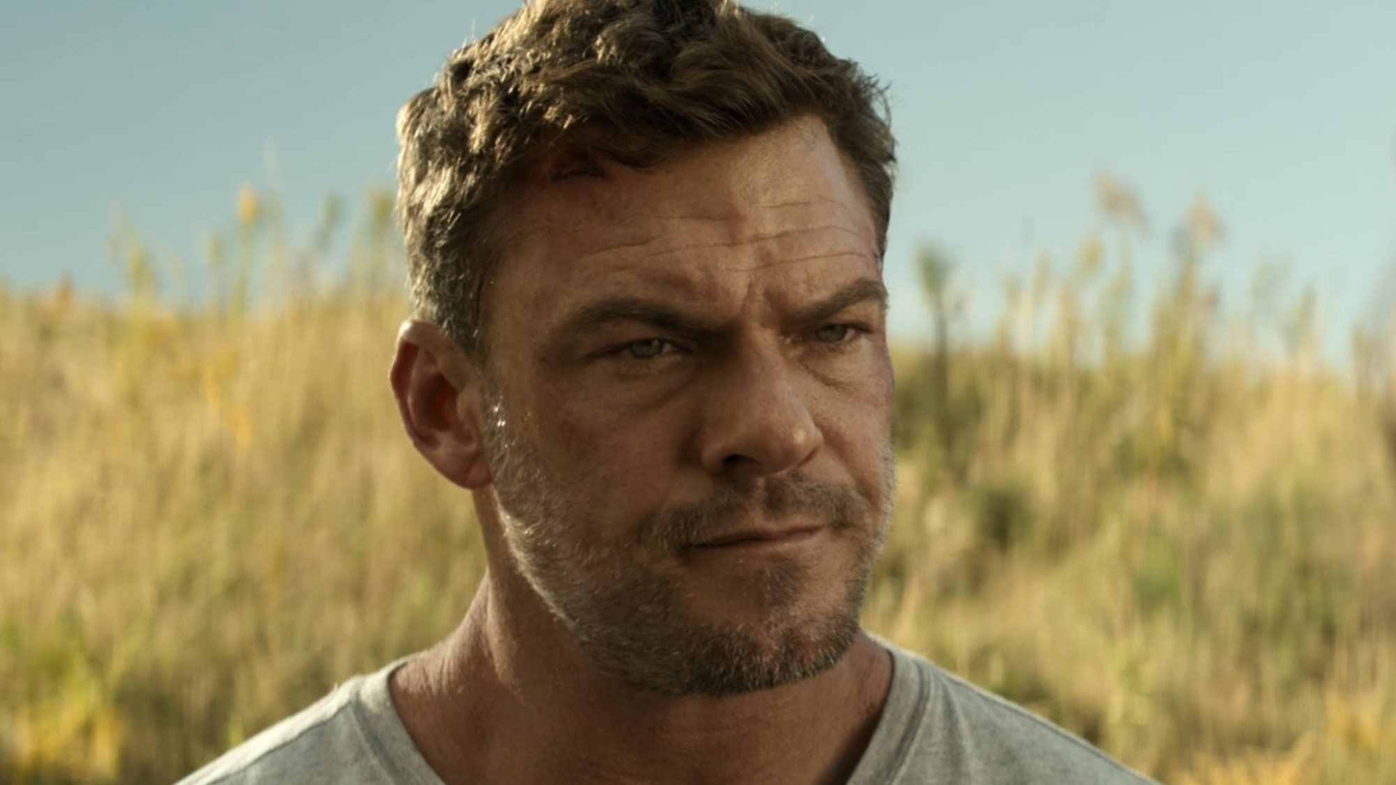 Reacher glaring at Alquist in Reacher Season 4