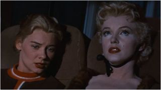 Marilyn Monroe and Hope Lange in Bus Stop (1956)
