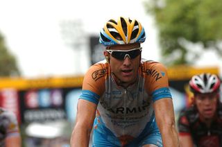 USA's Christian Vande Velde (Garmin-Slipstream) finishes Tour de France stage six in Barcelona.