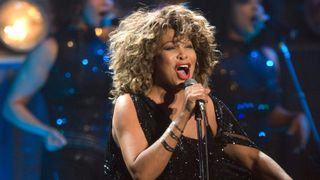 Tina Turner performs on stage at the Gelredome
