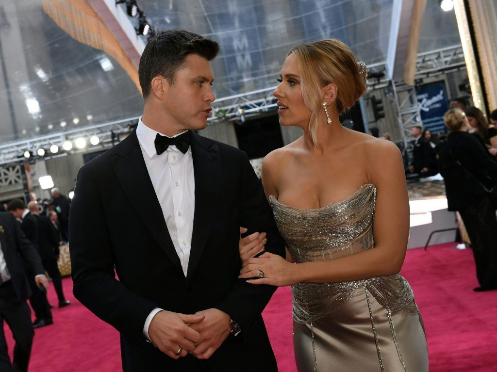 Scarlett Johansson and Colin Jost