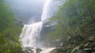 View of Kaaterskill Falls in upstate New York