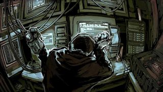 Split trailer screenshot of man sitting at computer desk