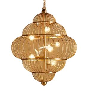 gold bird cage chandelier