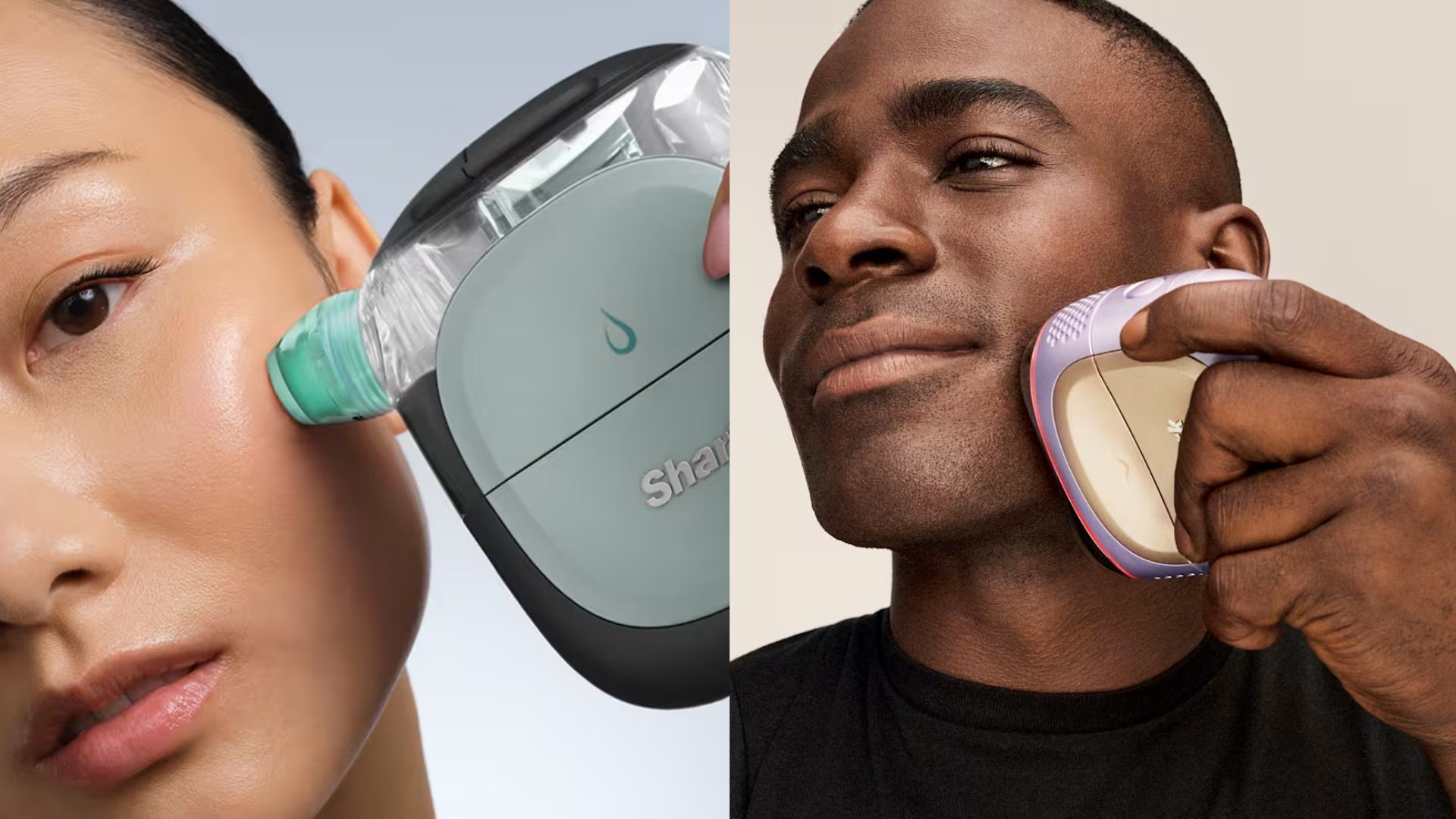 Shark FacialPro Glow being used