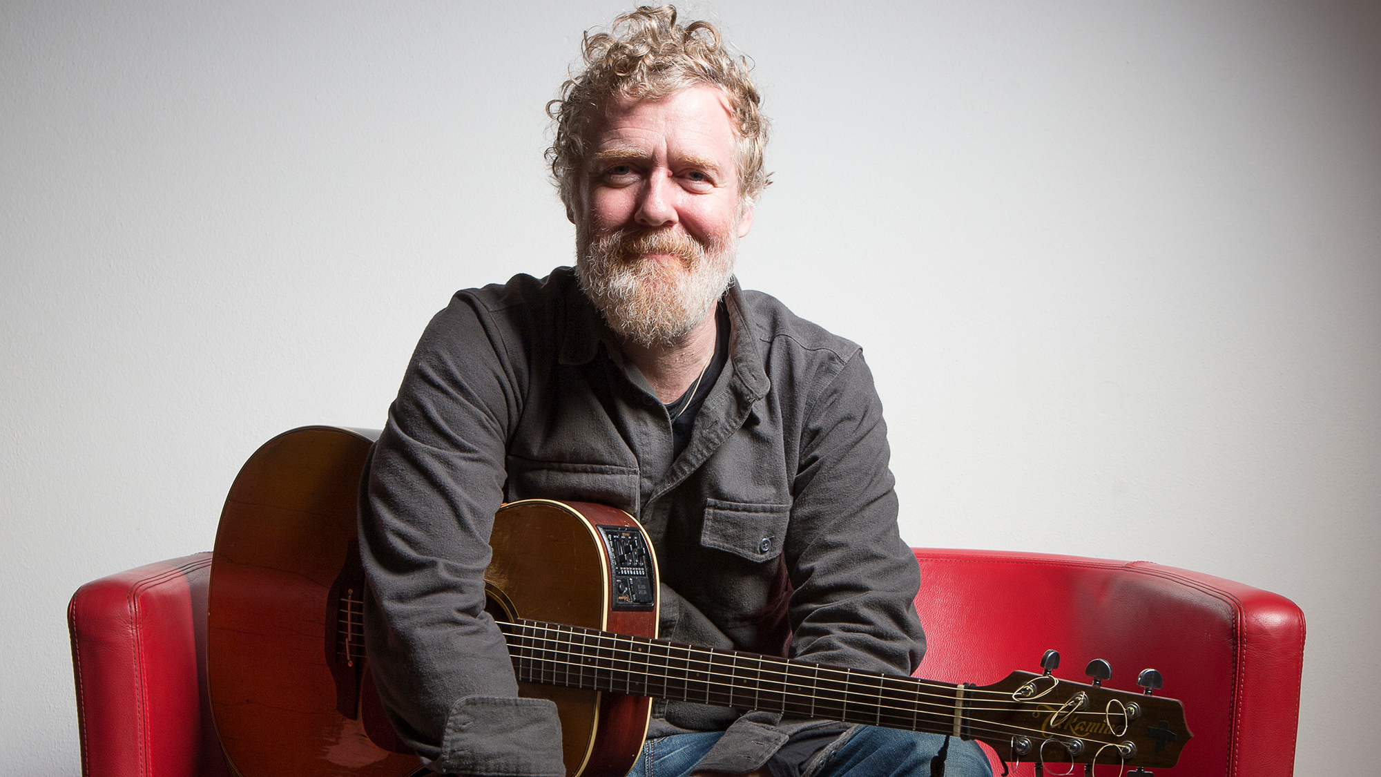 Irish musician Glen Hansard, portrait backstage at the Auditorium Parco della Musica, Rome, Italy, 12th November 2019