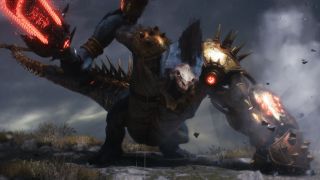 Doom: The Dark Ages Chapter 14 secrets - A komodo demon screeching and preparing to attack.