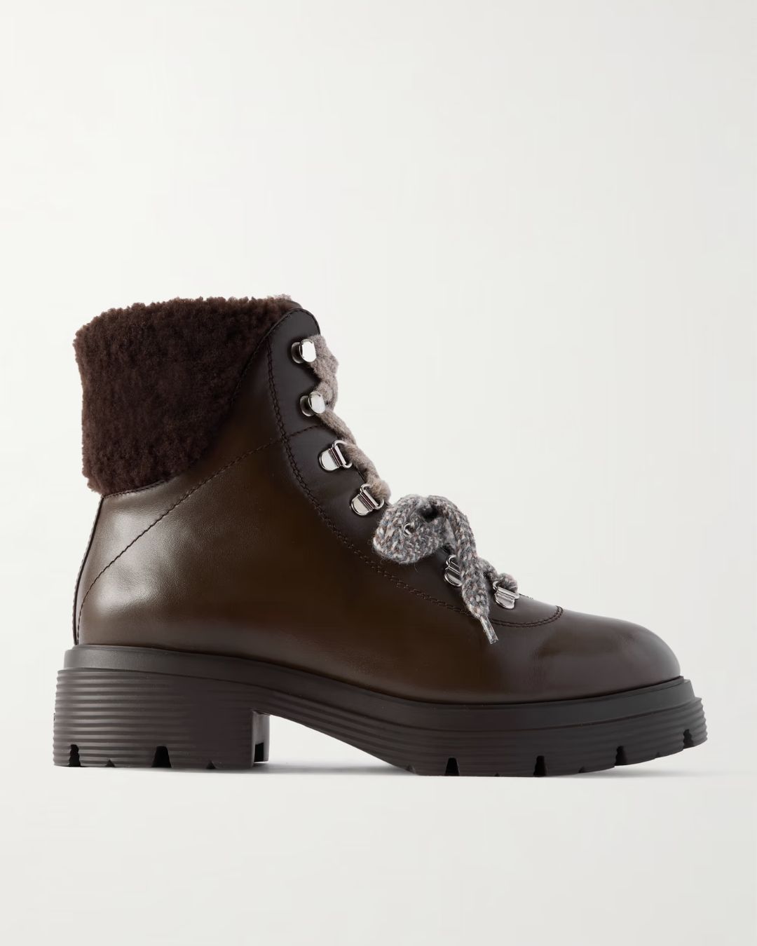 Stuart Weitzman Hudson Lite shearling-lined leather ankle boots