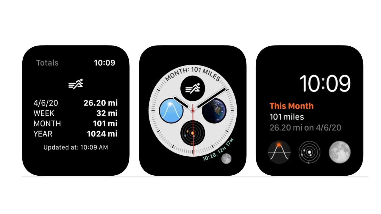 Screenshots showing Tempo: Run & Walk Fitness Log