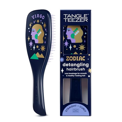 Tangle Teezer Zodiac Ultimate Detangler Hairbrush for Wet & Dry Hair, Eliminates Knots & Reduces Breakage for All Hair Types, Virgo