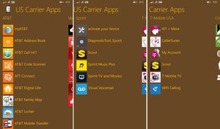 US Carrier Apps review