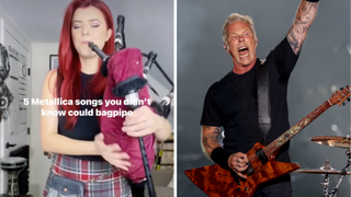 Ally The Piper and James Hetfield
