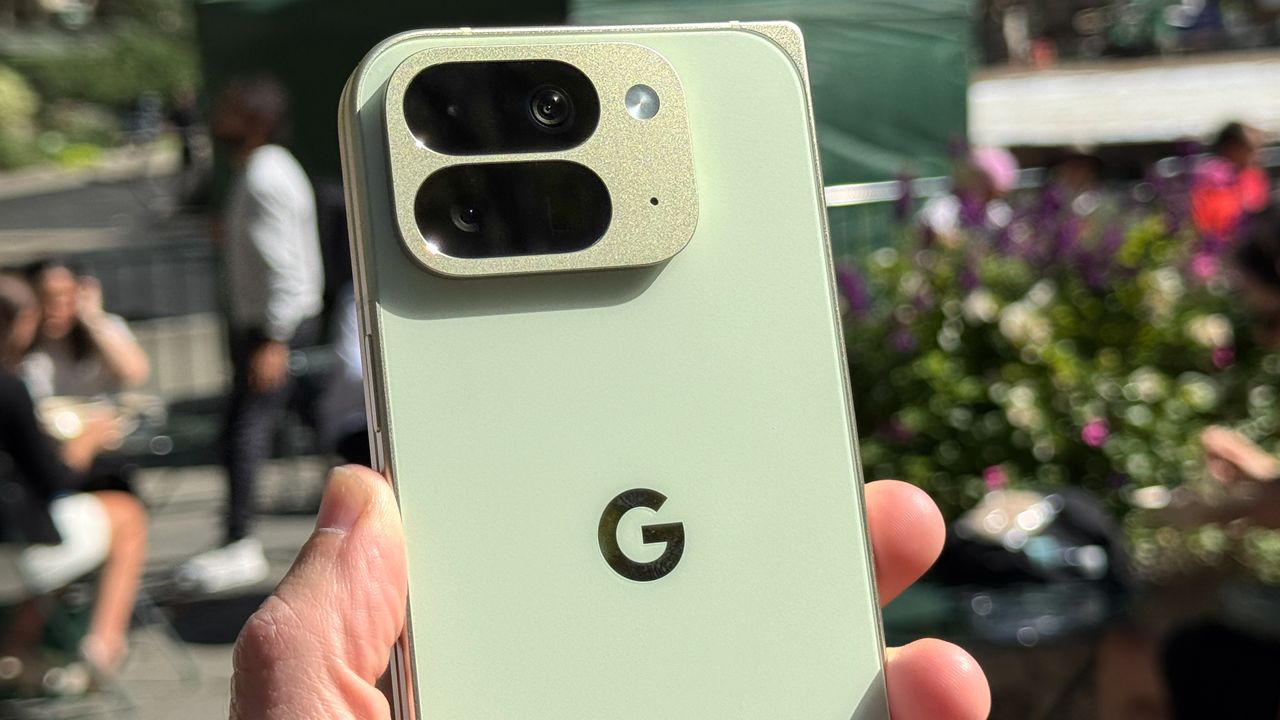 Pixel 10 Pro Fold shown in hand