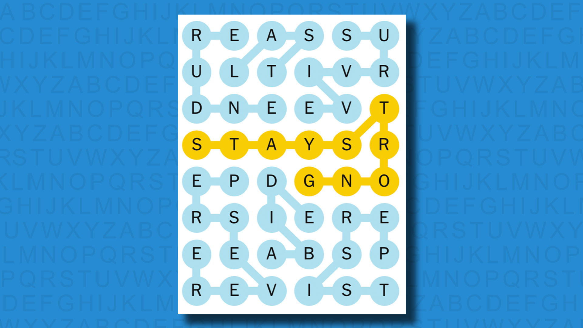 NYT Strands answers for game 436 on a blue background