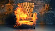 It looks like this chair could use some flame retardant.