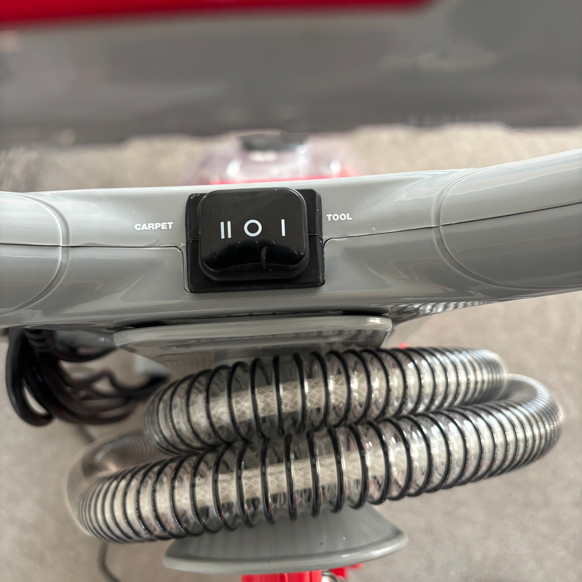 Rug Doctor Deep Upright Carpet Cleaner power button