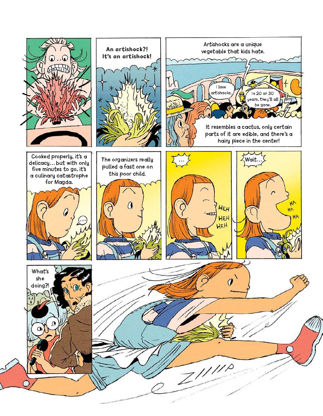 A selection of interior pages from Magda, Intergalactic Chef: The Big Tournament &ndash; Book 1.
