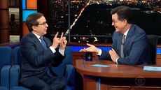Chris Wallace argues with Stephen Colbert