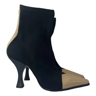 Celine, Madame Leather Mocassin Boots