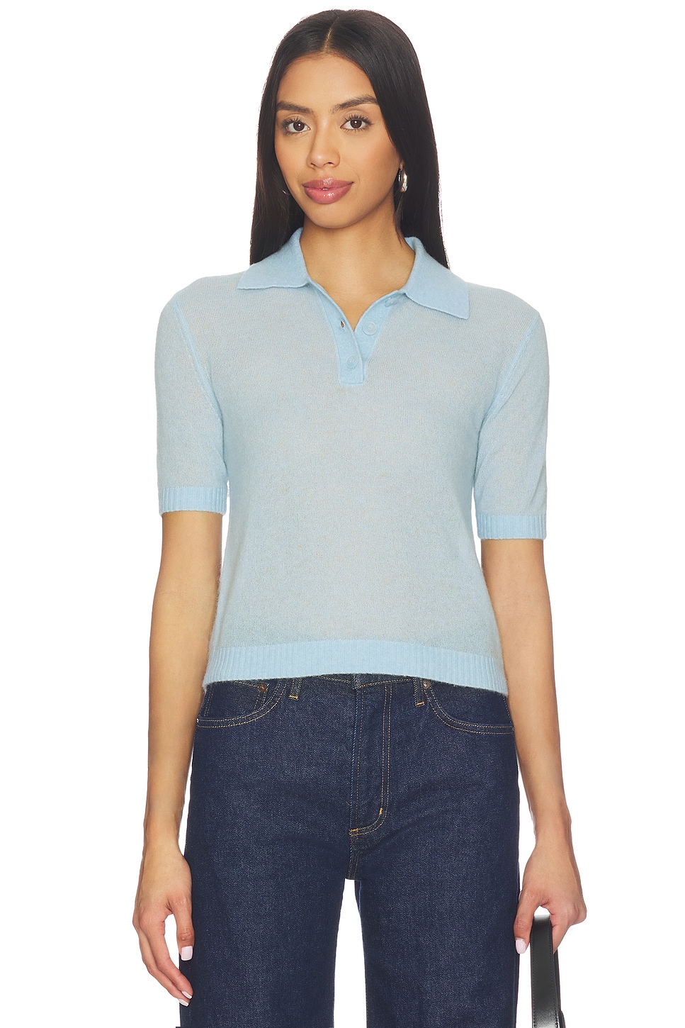 EAVES X Jasmine Tookes Emmery Light Knit Polo