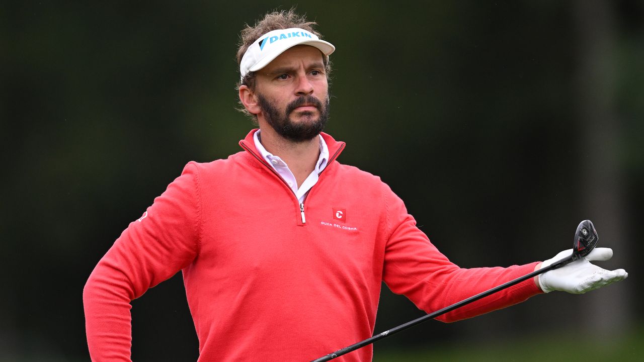 Joost Luiten of The Netherlands looks on during the pro-am prior to the BMW International Open at Golfclub Munchen Eichenried on July 03, 2024 in Munich, Germany.