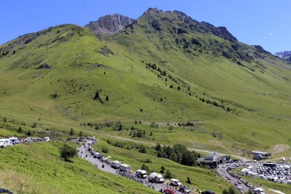 The valley below the Col du Tourmalet
