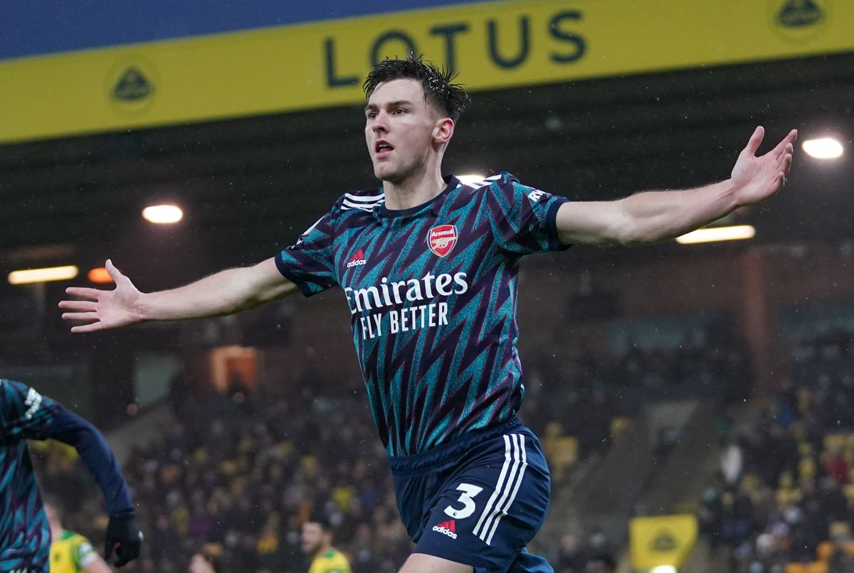 Kieran Tierney scored his fourth Arsenal goal in their comfortable win at Norwich.