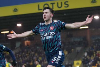 Kieran Tierney scored his fourth Arsenal goal in their comfortable win at Norwich.