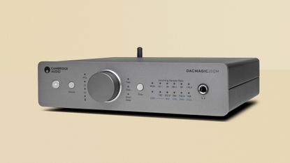 Cambridge Audio DACMagic 200M review, image of the product on a yellow background
