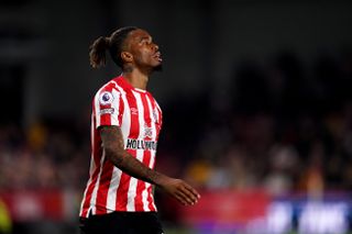 Brentford’s Ivan Toney during the Premier League match at the Brentford Community Stadium, London. Picture date: Saturday October 16, 2021