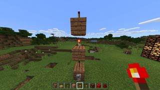 You can move power up the chain using redstone torches.