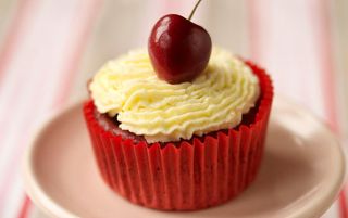 Lower-fat red velvet cupcakes