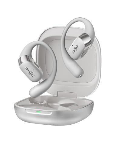 Shokz Openfit 2+ Open-Ear Headphones, Wireless Bluetooth Headsets, Dolby Audio Enabled, Comfortable Earbuds With Soft Hooks, 48h Playtime, Ip55 Water-Resistant, Usb-C & Wireless Fast Charging, Grey
