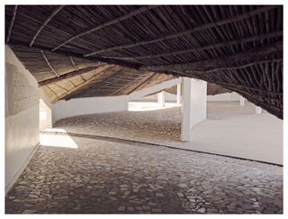 toshiko mori senegal centre interior of bamboo ceiling