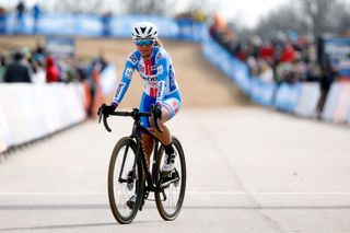FAYETTEVILLE GEORGIA JANUARY 28 Katerina Nash of Czech Republic competes during the 73rd UCI CycloCross World Championships Fayetteville 2022 Team Relay Fayetteville2022 on January 28 2022 in Fayetteville Georgia Photo by Chris GraythenGetty Images