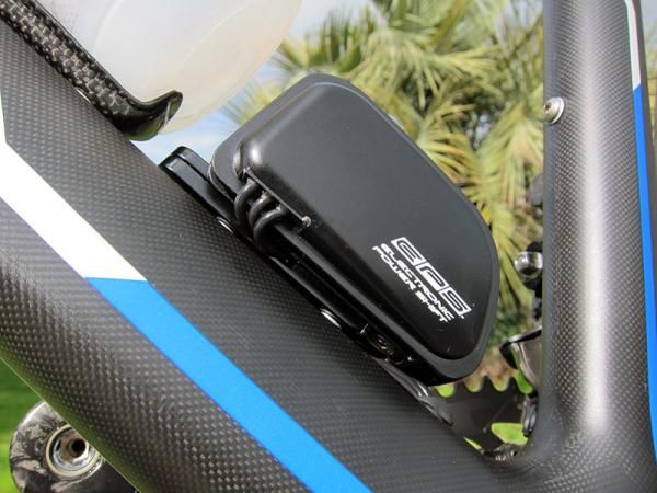 The battery is permanently sealed into the housing, which Campagnolo says is better for weather resistance.