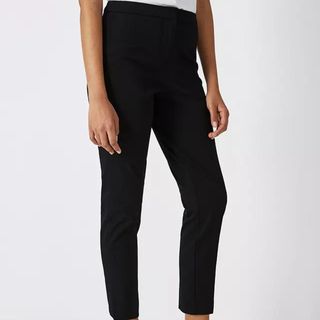 slim fit black trousers