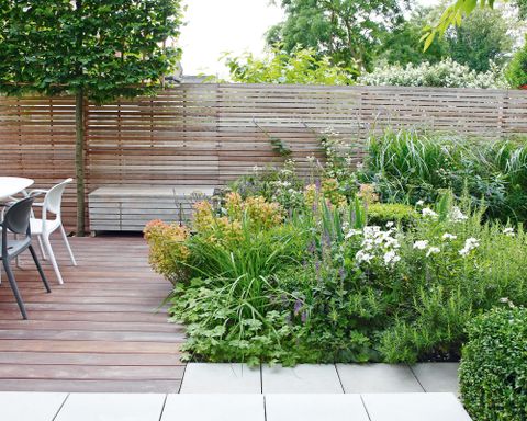 Deck Planting Ideas Using Beds Planters And Living Walls Homes Gardens - Wall Trough Planting Ideas