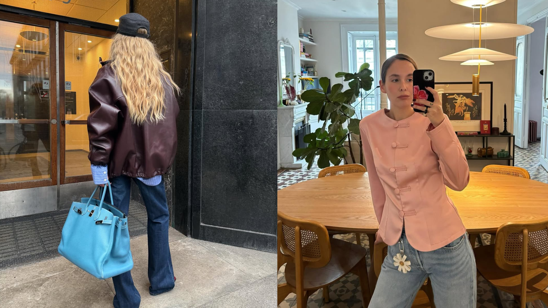 woman wearing spring jacket trend with jeans 2026